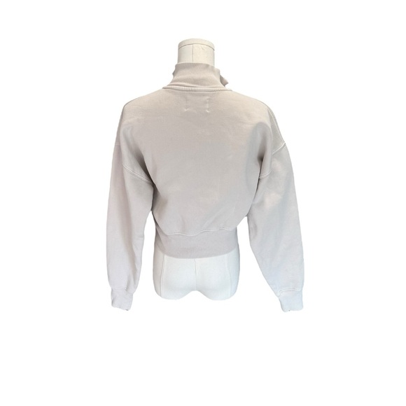 Wilfred x Aritzia - Cream Half-Zip Pullover Top Sz 2XS - Picture 5 of 9